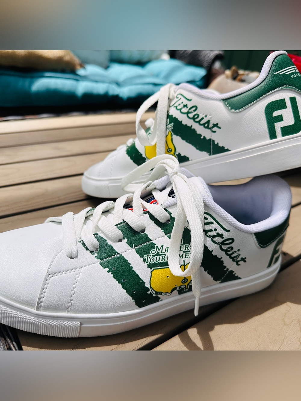 Titleist / Foot Joy Master Tournament White & Green Sneakers
